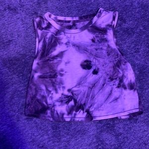 Cute while and gray cropped top